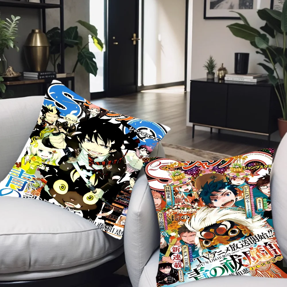 

Blue Exorcist 45*45cm Cushion Cover Pillow Cover Decor Pillowcase Home Pillowcase For Couch Pillow