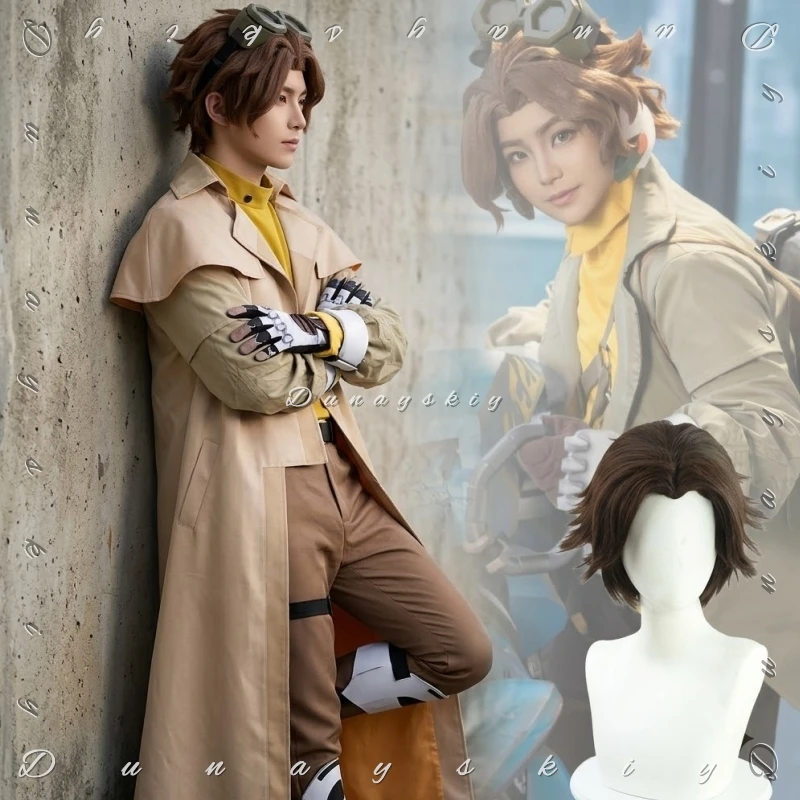 Disfraz de Cosplay de Ove Watch2 para Mujer, Abrigo Largo Irregular de Cassidy Explorer, Conjunto de Disfraz de Personaje de Videojuego con Guantes y Pantalones