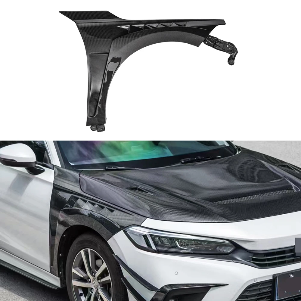 

Real Carbon Fiber Side Fenders for Honda Civic Type R FL5 (11th Gen) Body Kit