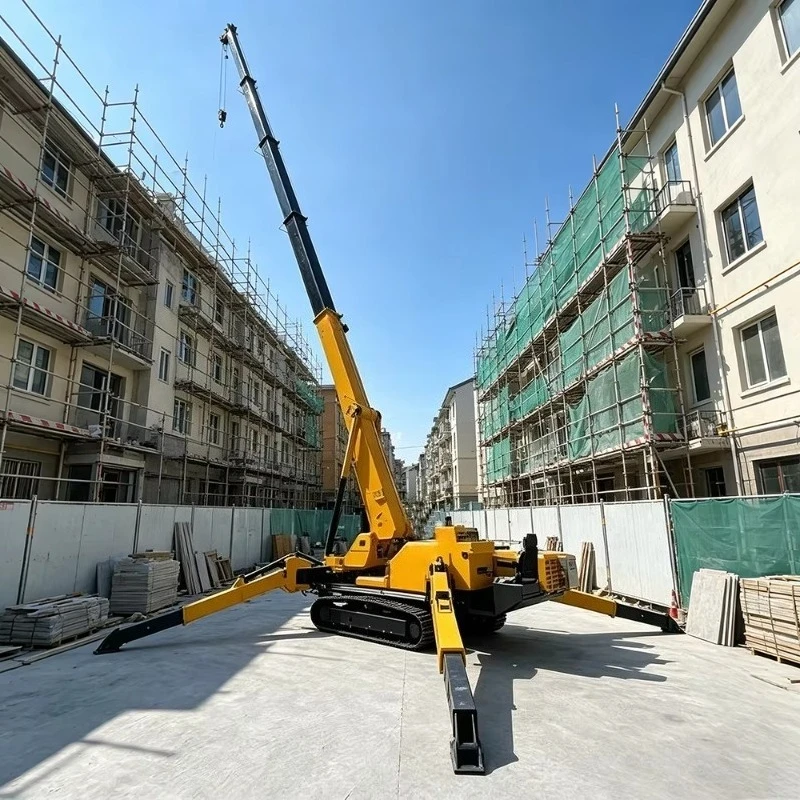5 Ton Mini Crawler Crane Remote Control Hydraulic Tracked Hoist For Narrow Access Urban Infrastructure Refurbishment