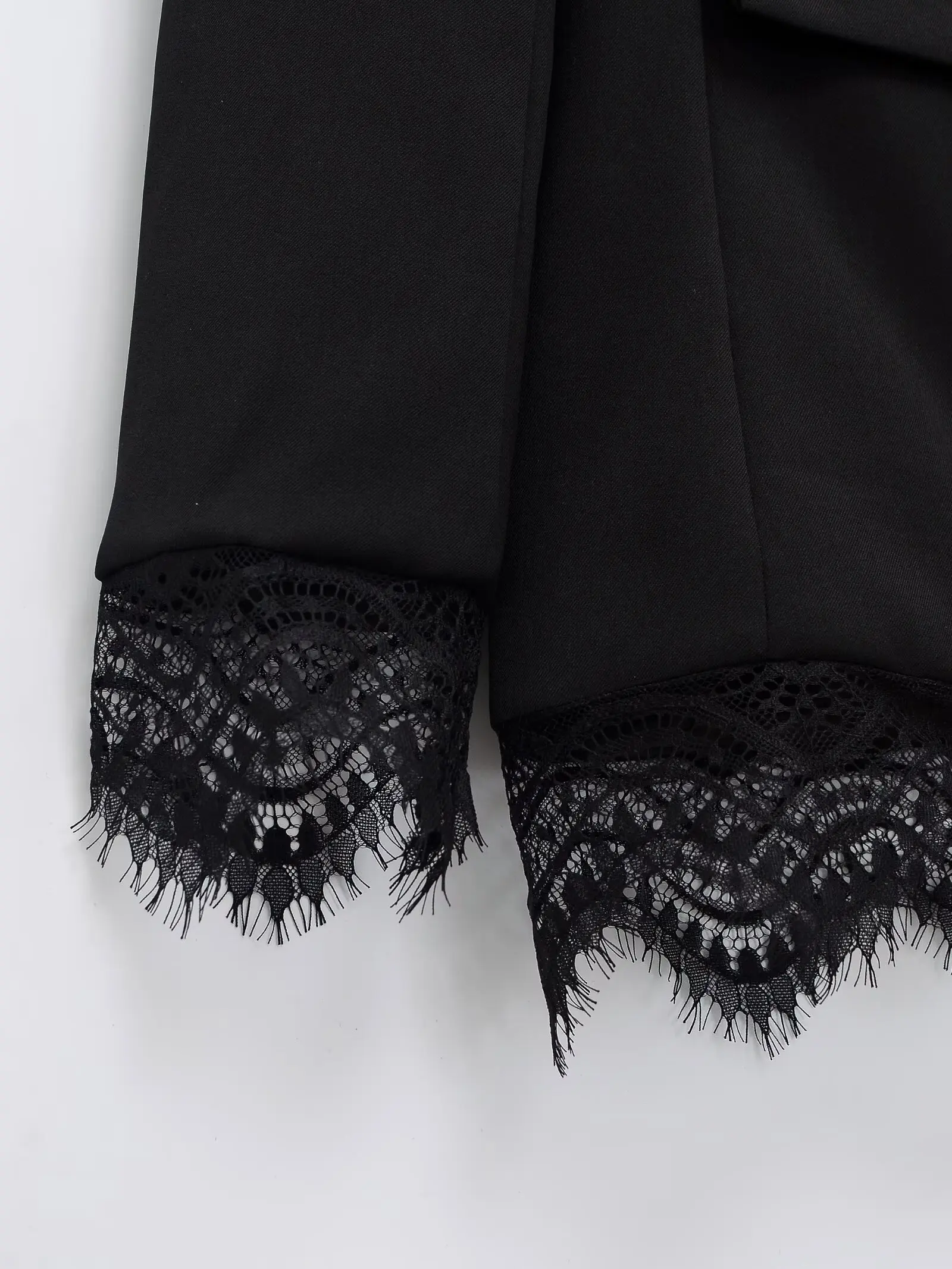 KONDALA Damen-Pendler-Blazer mit Spitzenbesatz, elegant für Dinner, Cocktailparty, schmal geschnitten, 2026 Frühherbst, trendiger High-Street-Blazer – Detail 20