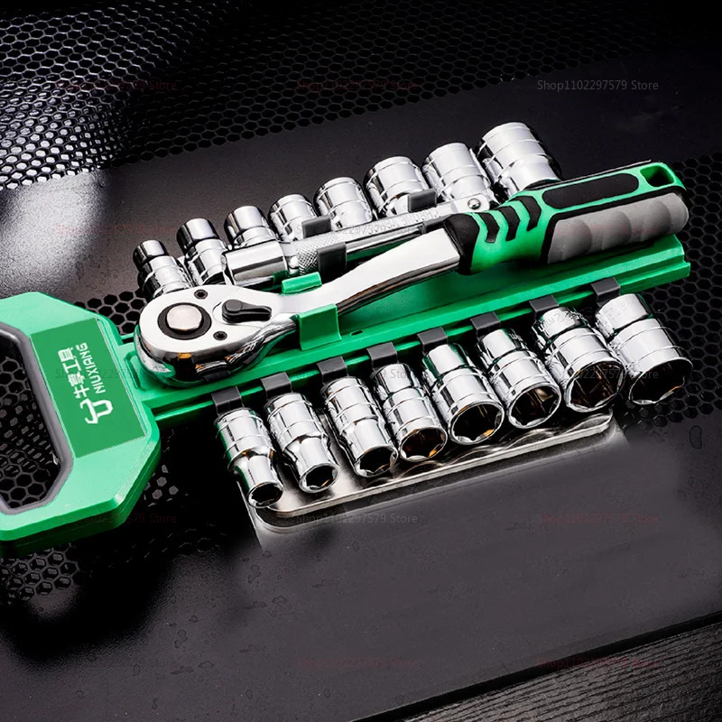 المقبس كم وجع مجموعة أدوات إصلاح السيارات اليدوية مفتاح ربط السقاطة أدوات المفك لسيارة دراجة نارية المرآب ورشة عمل 1/4 3/8