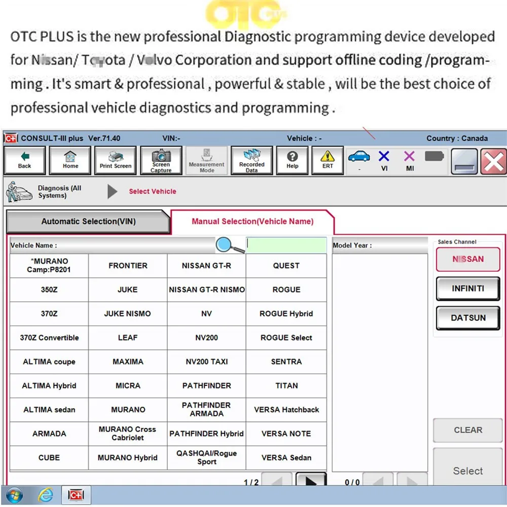 OTC Plus 3 in 1 Diagnostic Tools Techstream Consult 3 Plus OTC Scanner ForNissan /T-yota/V-olvo OBD Scanner GTS With HDD