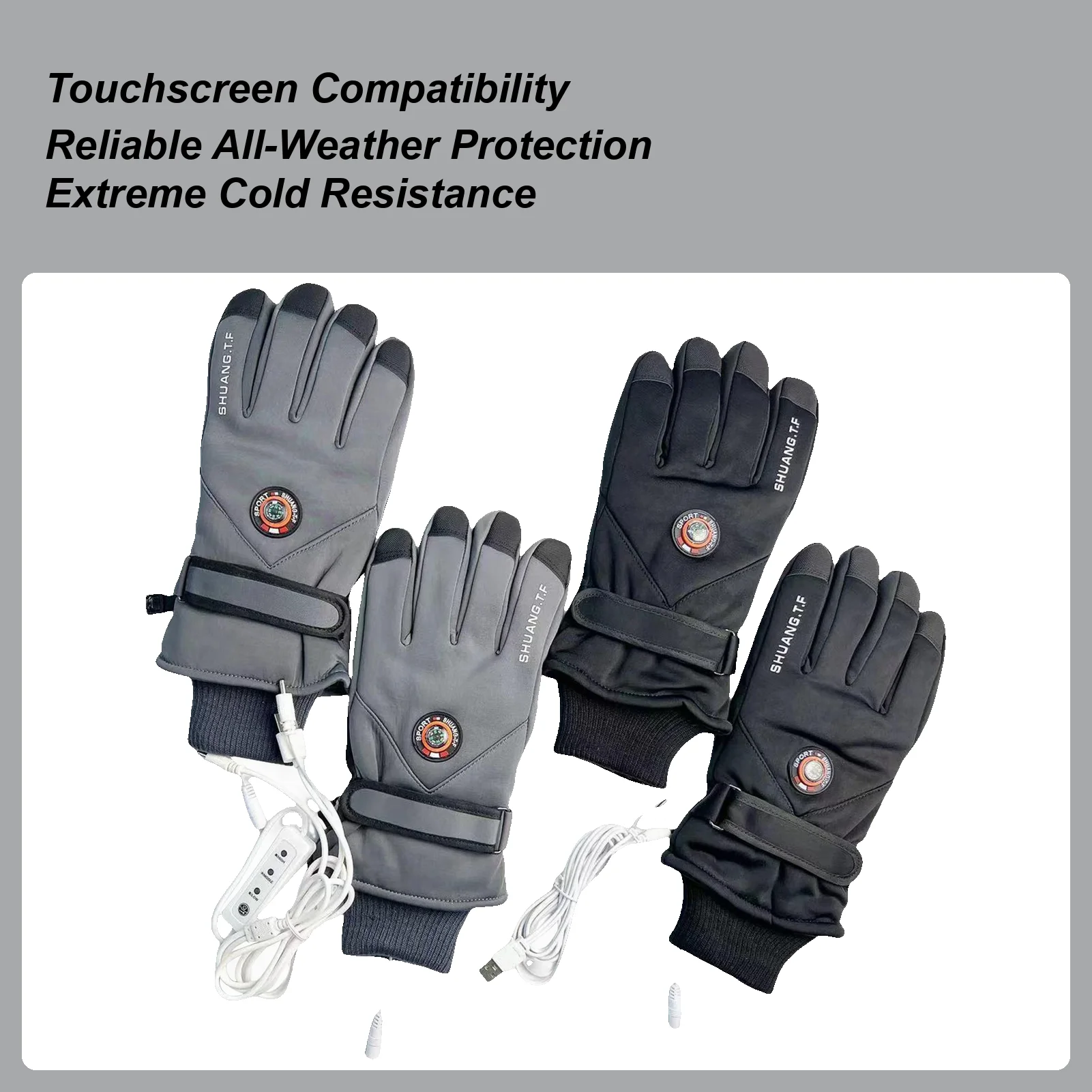 

USB-перчатки с подогревом, электрическая грелка для рук с сенсорным экраном для мужчин и женщин, спорт на открытом воздухе, велоспорт, катание на лыжах, мотоцикл, кемпинг, сноуборд