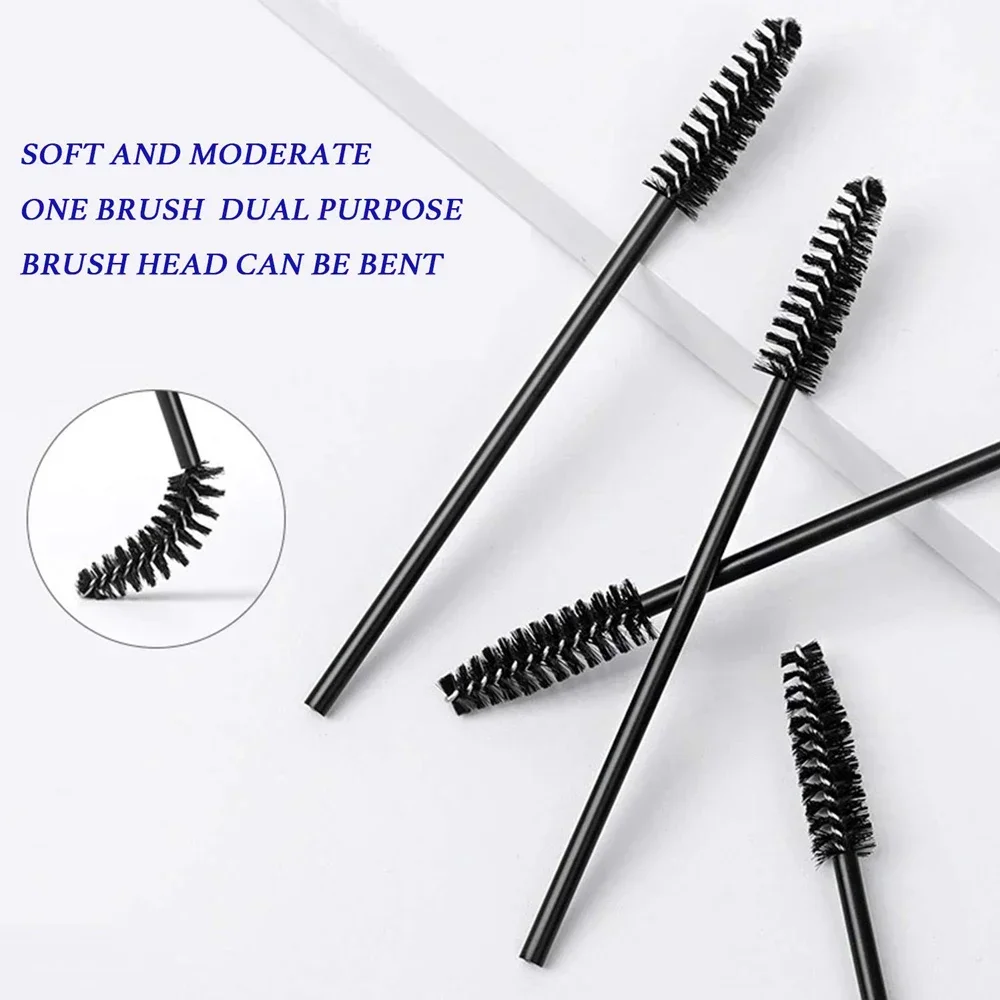 Descartável Mascara Wand para Cílios Extensão, Escovas de sobrancelha, Spoolies Aplicador, Eye Lashes, Pincéis de maquiagem, Cosmetic Tool, 50Pcs