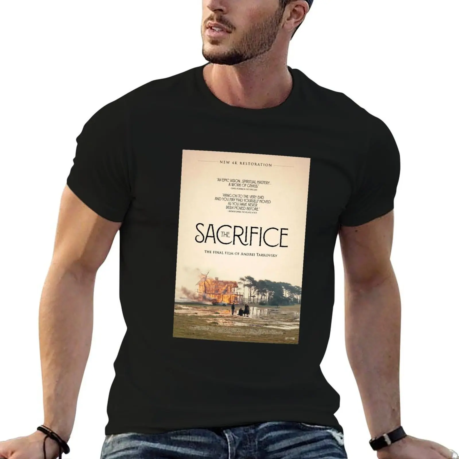 

Lover Gift Andrei Tarkovsky Movie Poster The Sacrifice Gifts For Everyone T-Shirt funny t shirts man man t shirt graphic T-Shirt