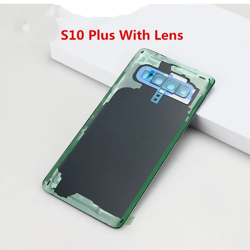 S10e Gehäuse für Samsung Galaxy S10 plus G973 G970 G975 Glas Batterie Rückseite Abdeckung Reparatur ersetzen Tür hinten Gehäuse Kamera objektiv