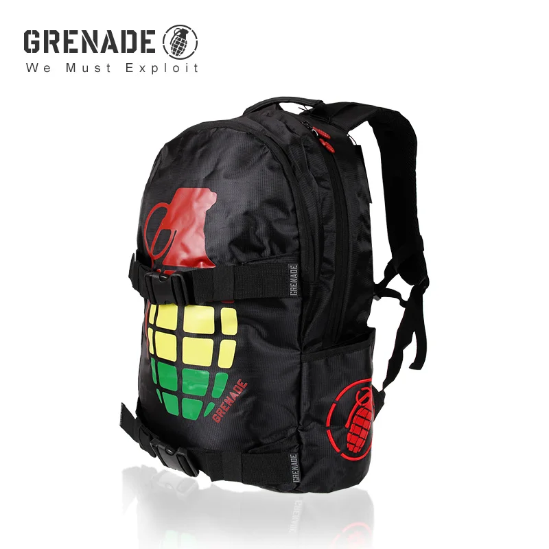 GRENADE Zaino da Skateboard Borsa Sportiva Zaino da Esterno Alla Moda Zaino da Viaggio Multifunzionale Zaino Professionale Unisex