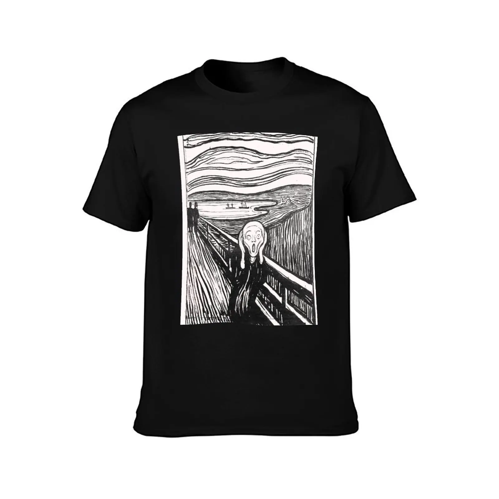Edvard Munch. The Scream, 1895. T-Shirt Utility Casual Work T-Shirt