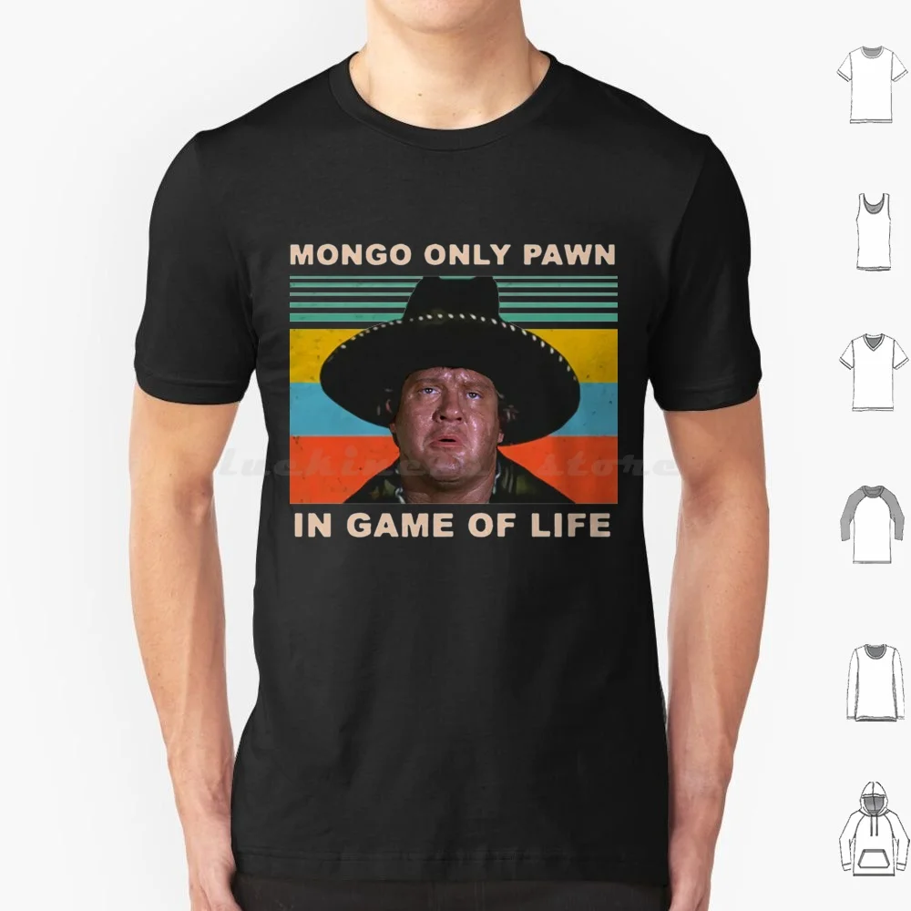 مونغو فقط البيدق في لعبة الحياة 80s فيلم خمر تي شيرت أساسي تي شيرت 6xl القطن كول تي شيرت مونغو فقط البيدق في لعبة الحياة