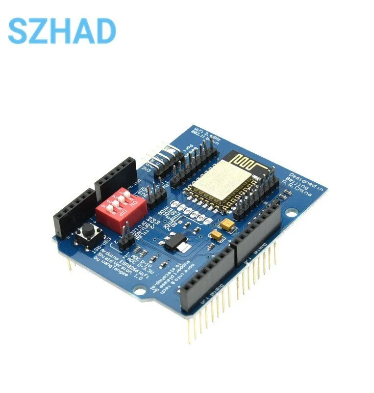 Nova esp8266 web sever serial wifi placa de expansão shilled ESP-12E para arduino uno r3