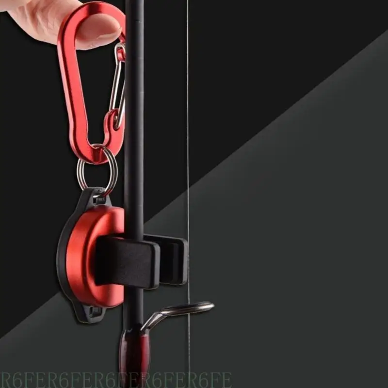 

652F Portables Fly Fishing Rod Holder with Secure Rubber Grip Fly Fishing Rod Holder Fishing Gear Tool