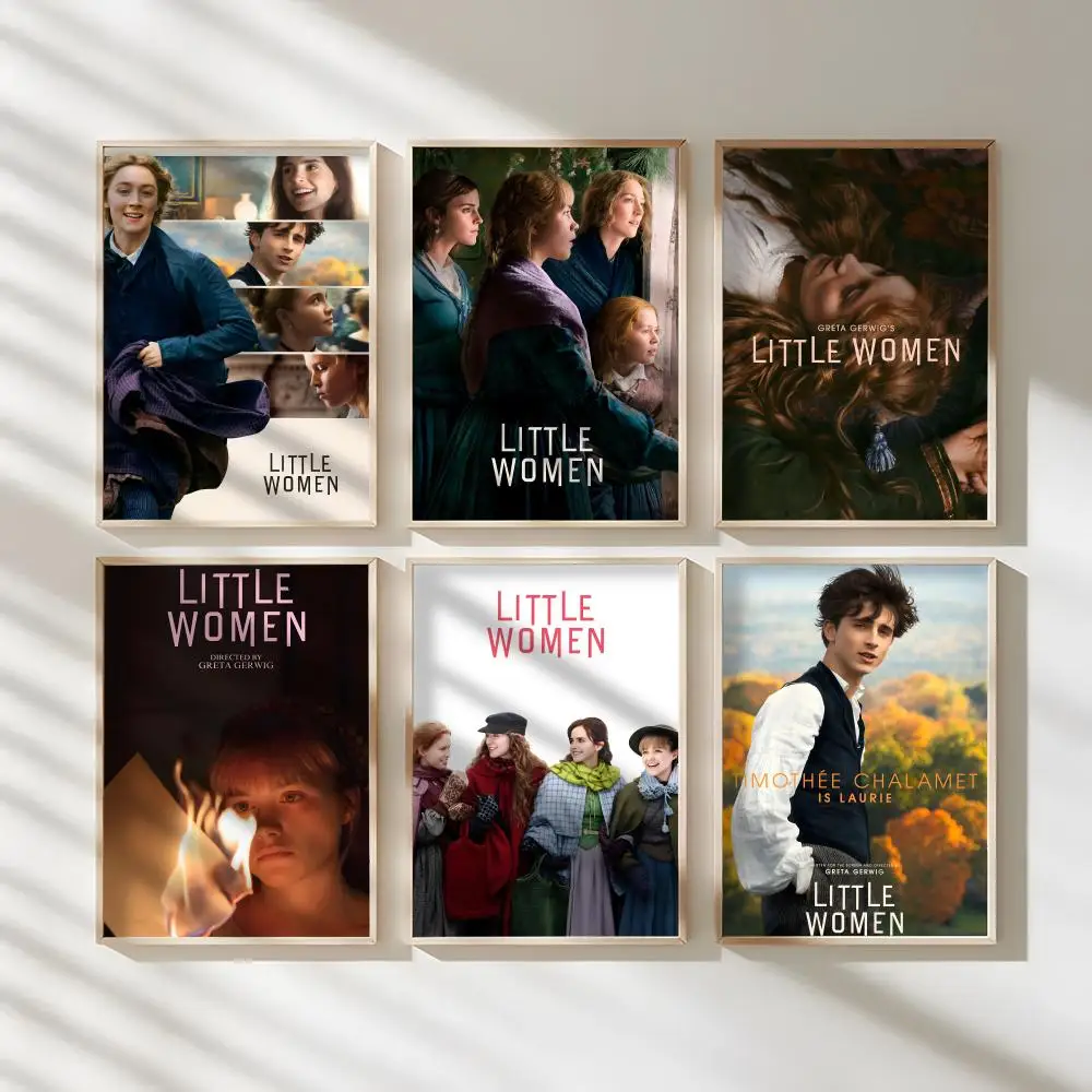 Movie I-Little Women Painting Calligraphy Waterproof Canvas Art Wrinkle Free Wall Hanging For Home Living Room Bedroom Decor