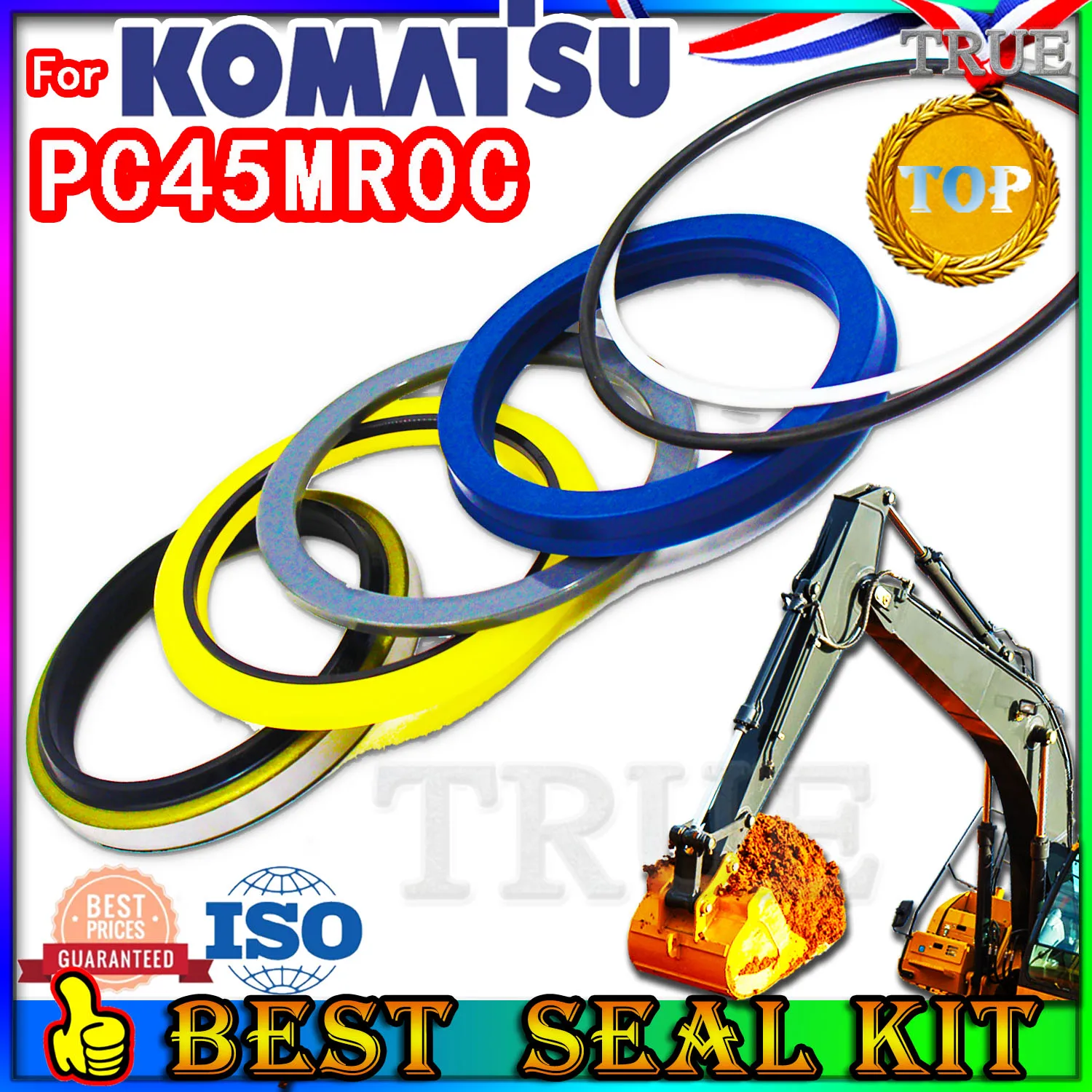 For KOMATSU PC45MR0C Oil Seal Repair Kit Boom Arm Bucket Excavator Hydraulic Cylinder Bushing FKM High Suppliers Manufacturers