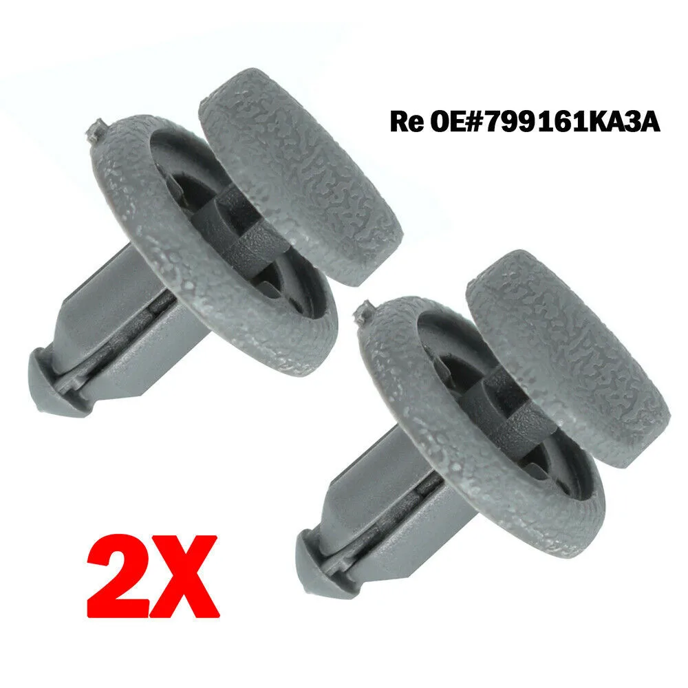 For Nissan Juke F15 Rear Parcel Shelf Clips Pair Plastic Rear Replacement Retaining 2PCS Accessory High Quality