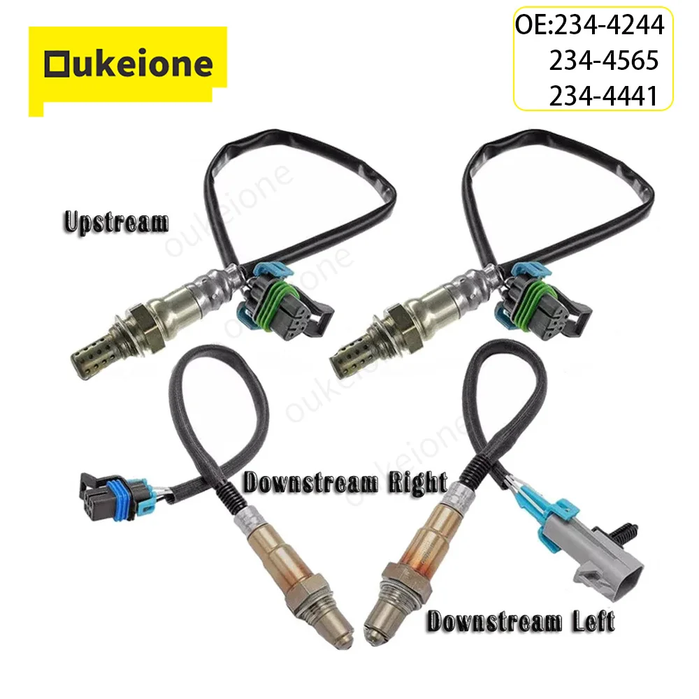 4Pcs for Chevrolet Camaro Auto Cadillac CTS 2010-2015 Lambda Oxygen O2 Sensor Upstream Downstream 234-4244 234-4565 234-4441