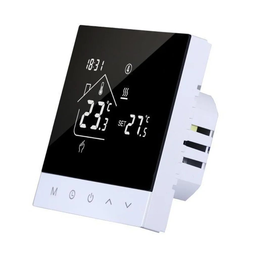 

Voice Activated Smart Thermostat Home Heating 86*86*27MM Customizable Schedules LCD Touchscreen For Electric Heating