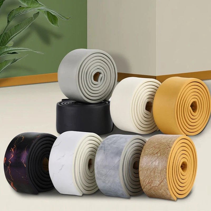 

Водонепроницаемый корпус 2 м, самоклеящаяся плинтусная линия, 3D стикер на стену, утолщенное украшение для предотвращения столкновений, детская угловая линия