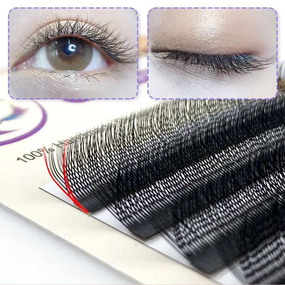 LAKANAKU Y Shape Eyelashes Extension C/D/L/M YY Cilios Brasileiro y Eyelash Cilia and Brazilian Volume Soft Faux Mink YY Lashes