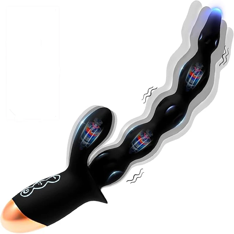 IkMen-Jouets de perles anales à prise souple pour femmes, vibromasseurs vaginaux, masseur de prostate, masturbateur féminin, jeux sexuels pour adultes, 10 modes