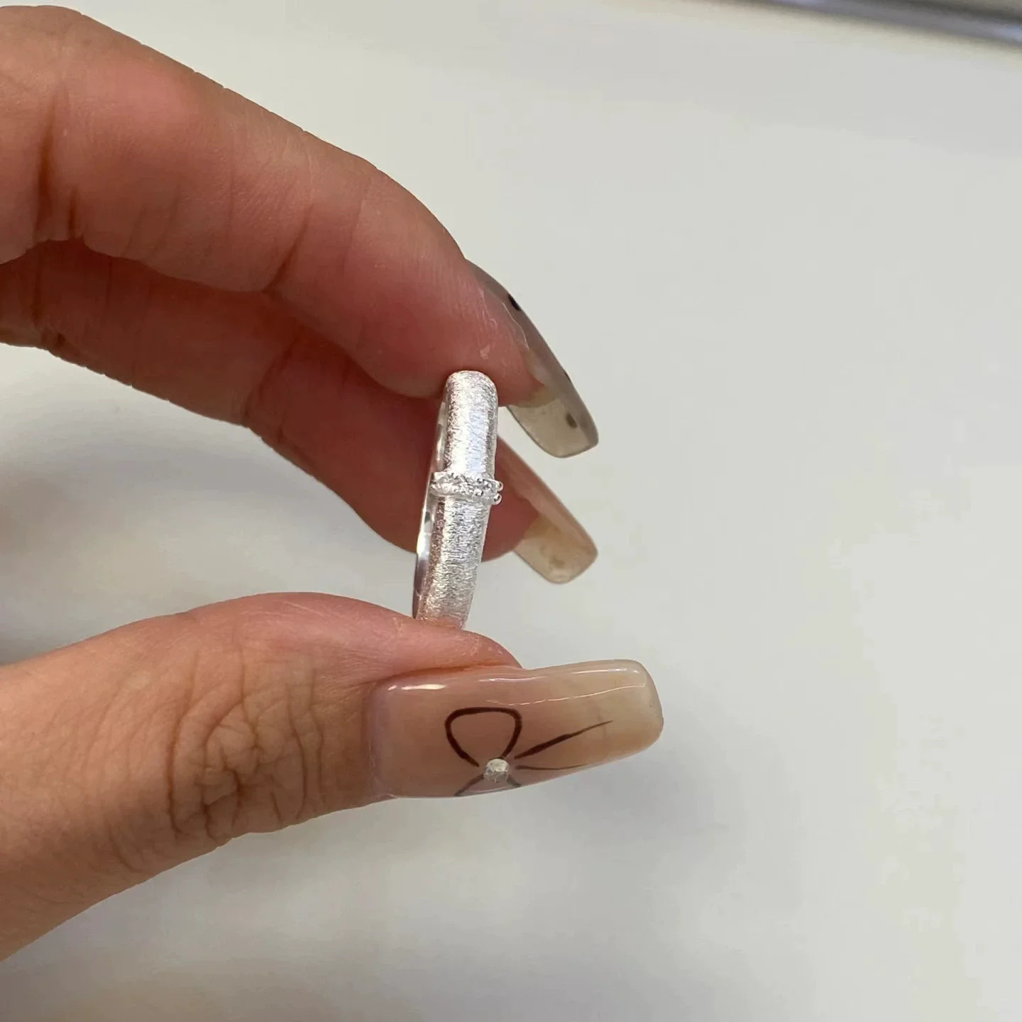 مجوهرات كلاسيكية على الطراز الفرنسي خواتم رفيعة بسيطة باللون الذهبي مرصعة بالزركون الصغير وإكسسوارات الأصابع المفتوحة القابلة للتعديل للنساء #6