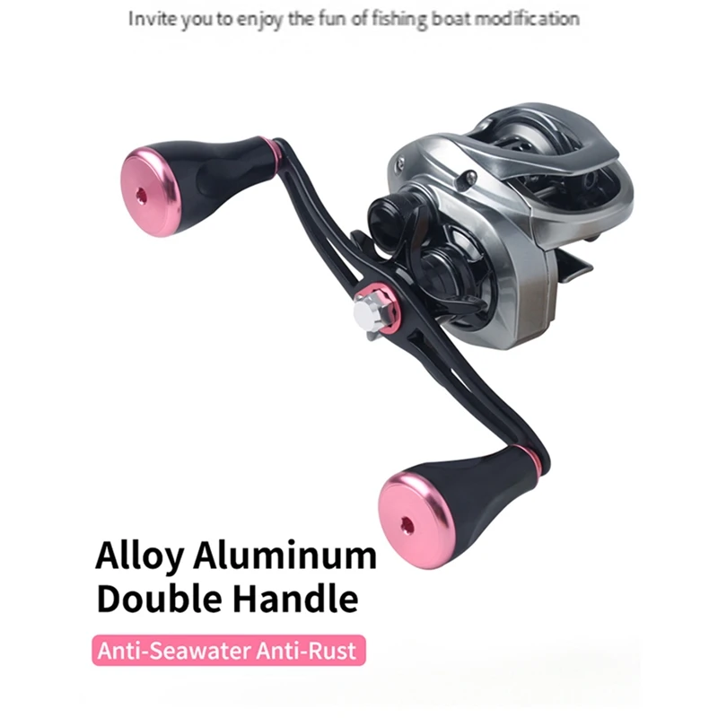 Fishing Reel Handle Aluminum Alloy Double Rocker Fishing Reel Rocker Extended Rocker