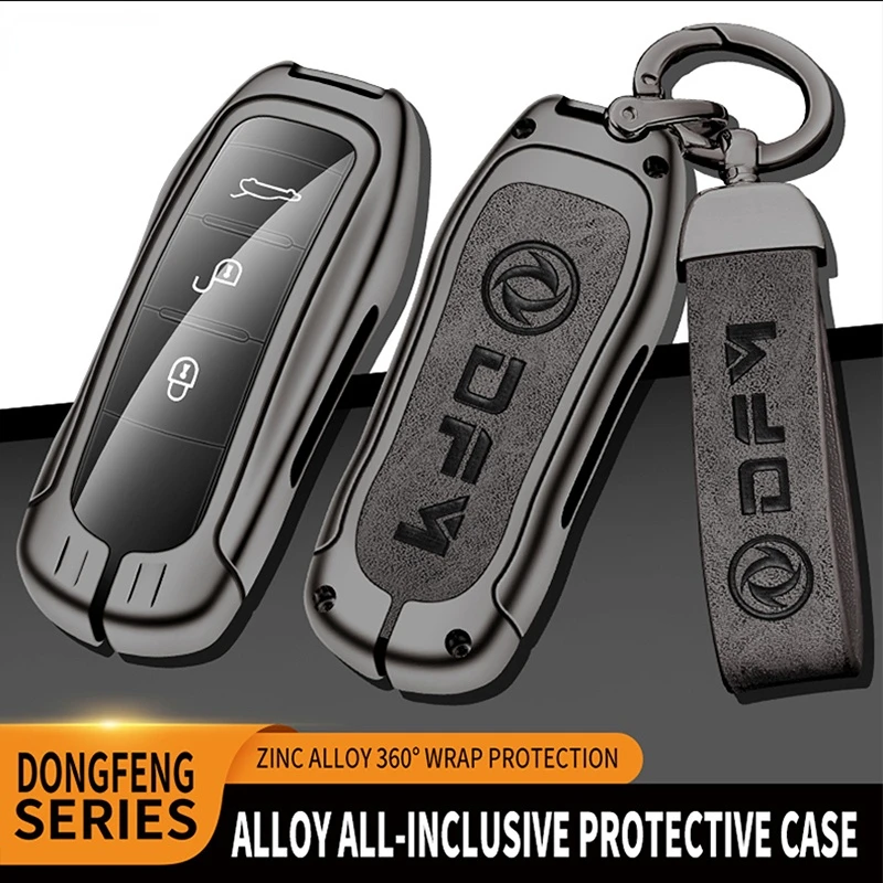 

Alloy Car Key Case Fob Cover Keychain Shell for Dongfeng DFM DFSK Glory 580 S560 F507 S30 H30 AX7 Ix5 Ix7 Seres Sf5 KC VL