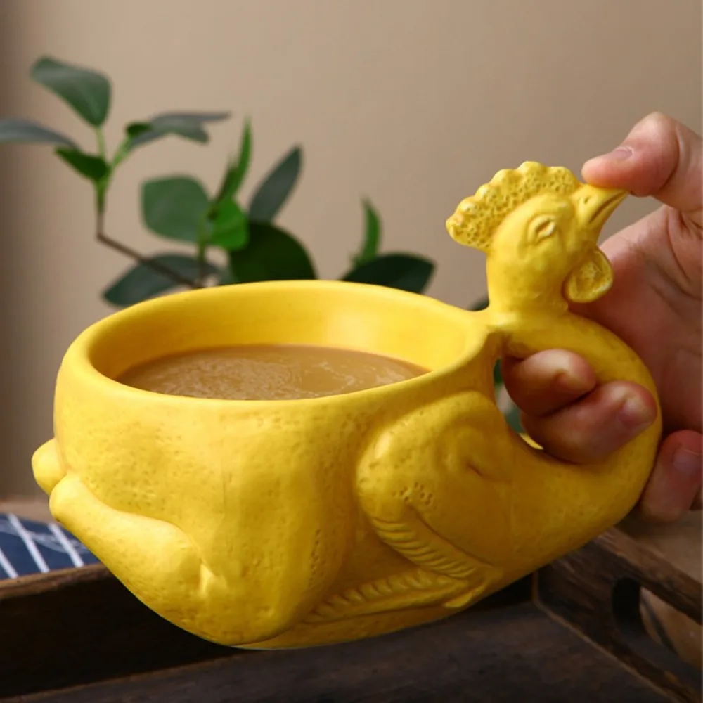 

Creative Ceramic Salt Baked Chicken Mug 220ML Exotic Roast Duck Coffee Cup Simulation Goose Water Cup Juice