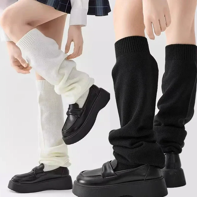 ロリータ風ルーズロングチューブソックス レディース 可愛い白レッグソックス 女の子用 靴に合わせられる JK風 日本風ストッキング