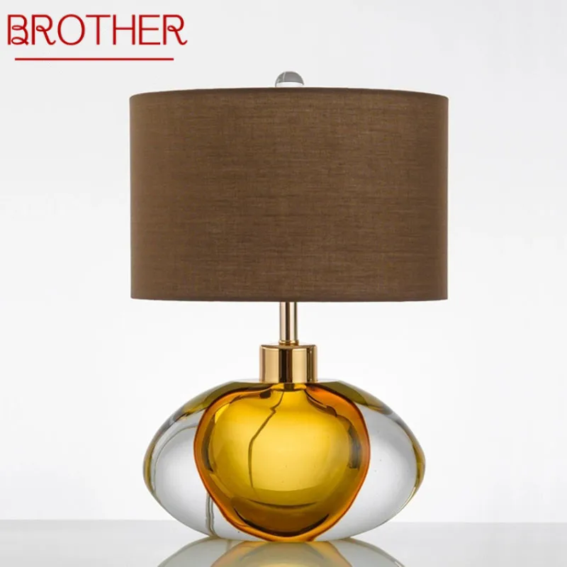 

BROTHER Nordic Modern Glaze Table Lamp Fashionable Art Iiving Room Bedroom Hotel LED Personality Originality Desk Light