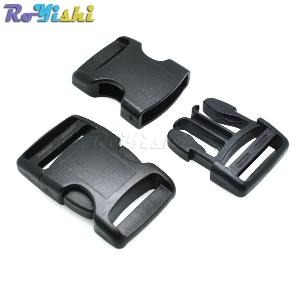 Plastic Arched Side Release Buckle For Backpack Straps Webbing 25mm 30mm