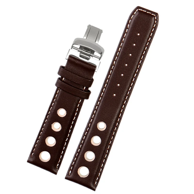 For Tissot 1853 Sport Racing Series PRS516 T91 1853 T044 Genuine Leather Bracelet for Men 20mm for Chopin Watchband