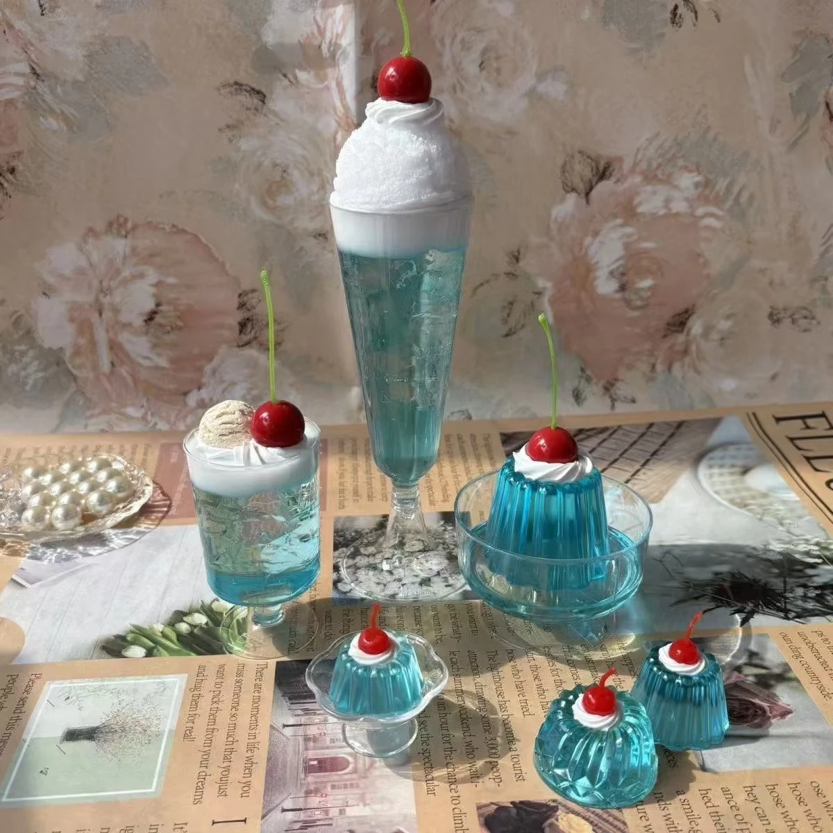 Retro soda fruit Ornaments Japanese props photography props birthday gifts room dormitory living room decoration friend gifts