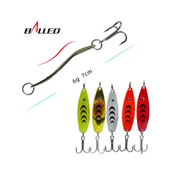 Balleo 6g Metal Spoon Lure Metal spinner Lure hard lure metal Fishing lure metal jigging iscas artificiais bass wrobbler