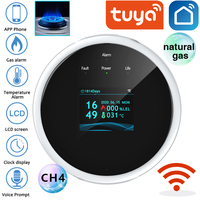 Tuya 2.4G WiFi Gas Alarm Sensor Combustible Gas Detector Works With Smart Life APP Information Push For Home Alarm System