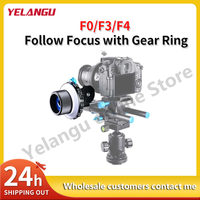 YELANGU F0/F1/F4 Cameras Follow Focus Lens Control Stabilizer Gear Ring Belt Clamp Portable Photo Studio Stable for all DSLRs