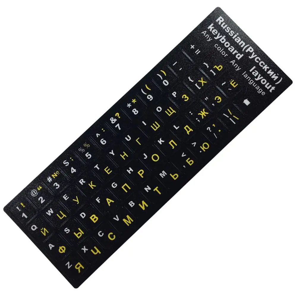 Layout Keyboard Cover Waterproof Russian Letters Protective Film Laptop Keyboard Stickers for Computer Keyboard