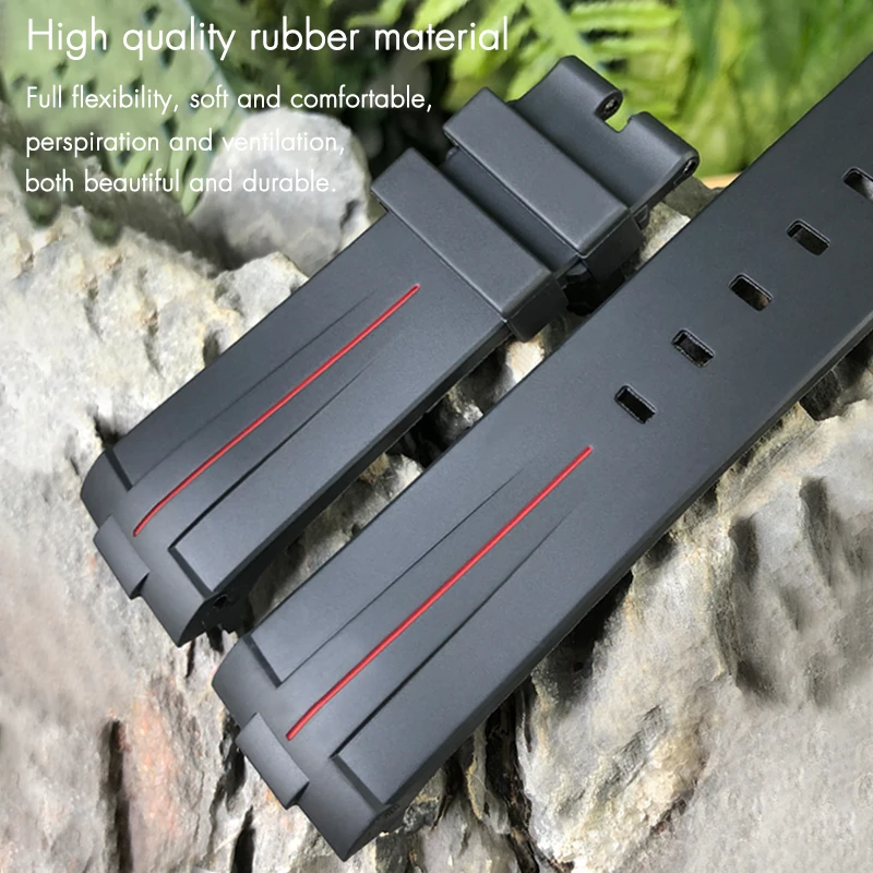 22mm 24mm 21mm 23mm Rubber Watch Strap for SEIKO 5 SKX Citizen Longines HUAWEI Rolex DEEPSEA Silicone Waterproof sport Watchband