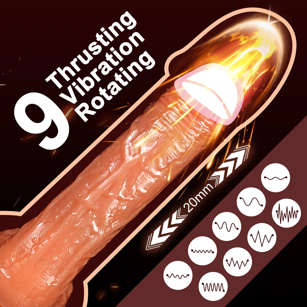 APP Realistischer Dildo Penis Teleskop Vibrator Weibliche Vagina Stimulator Gefälschte Dick Großen Penis Masturbation für Frauen Erwachsene Sex Spielzeug