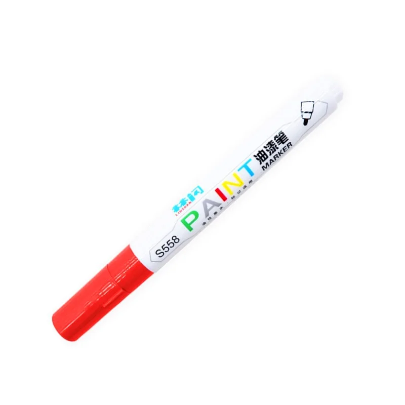 12 Color Paint Marker Pen School Office Supply Artist Car Tire Drawing Metal CD Glass Surface Write Tool Student Stationery Gift