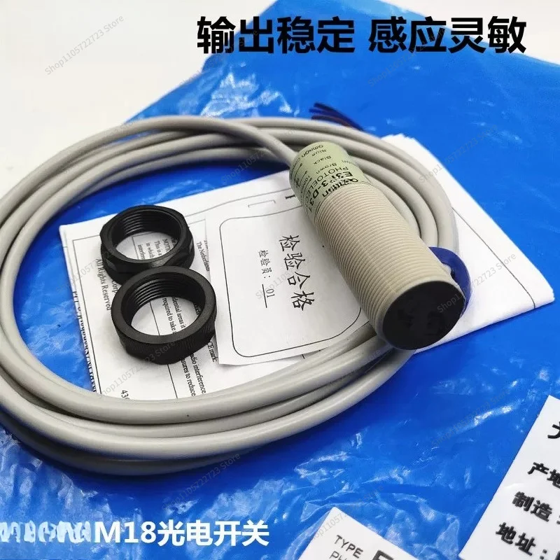 For M18 Photoelectric Sensor E3F3-D12 D11 31 32 R61 R81 T61 T81 Industrial Infrared Proximity Detection Switch