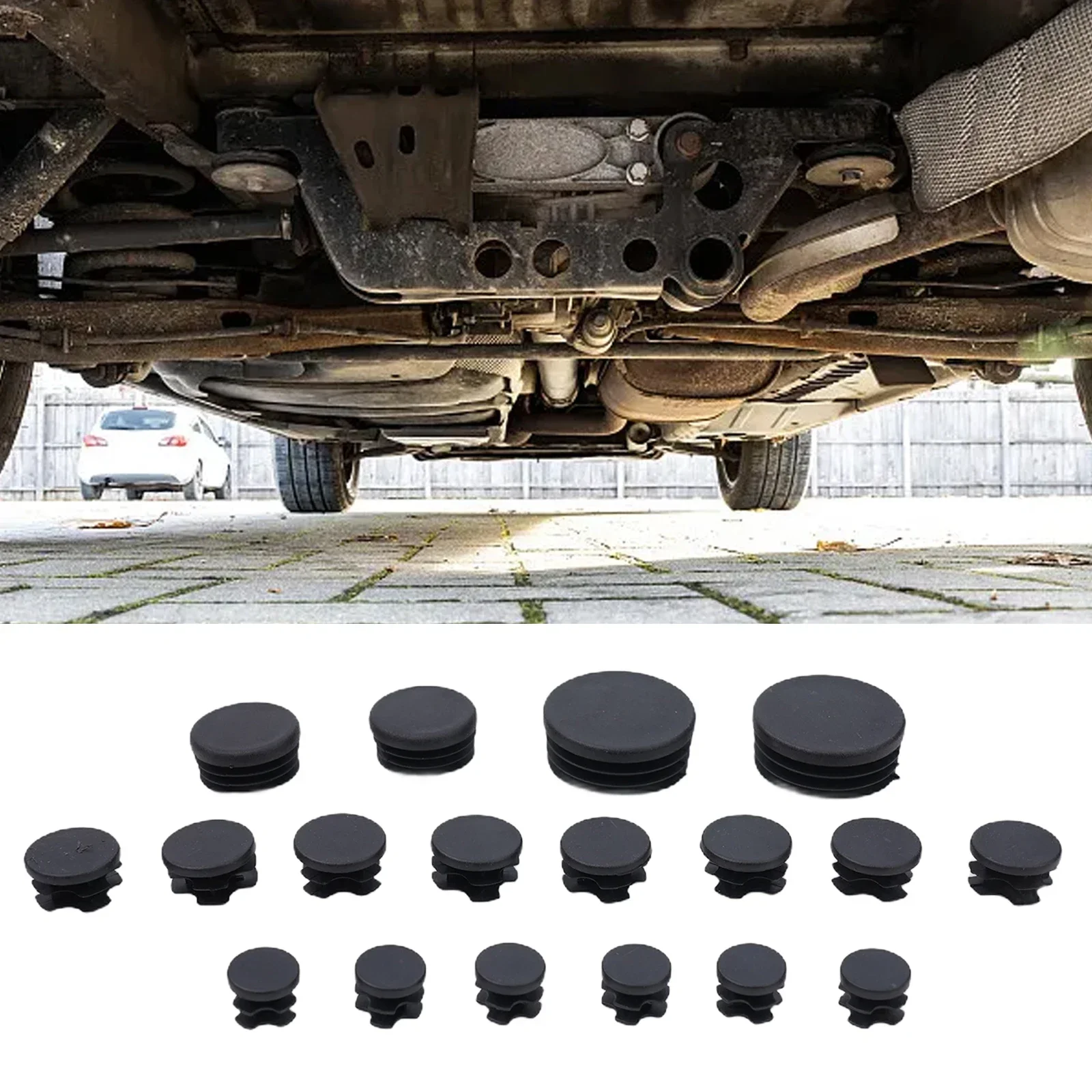 Enhance Your For Jeep's Luxury Appearance with 18 Black ABS Chassis Waterproof Plug Stoppers for JLJT 20182020