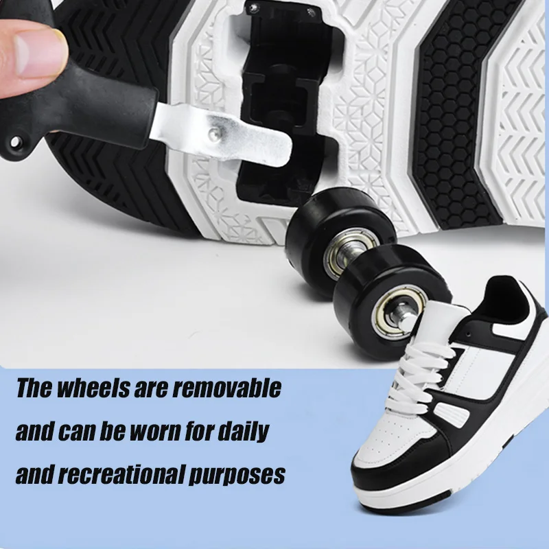 أحذية تزلج دوارة للأطفال أحذية تزلج مضمنة للطلاب أحذية تزلج للأولاد ذات 4 عجلات #3