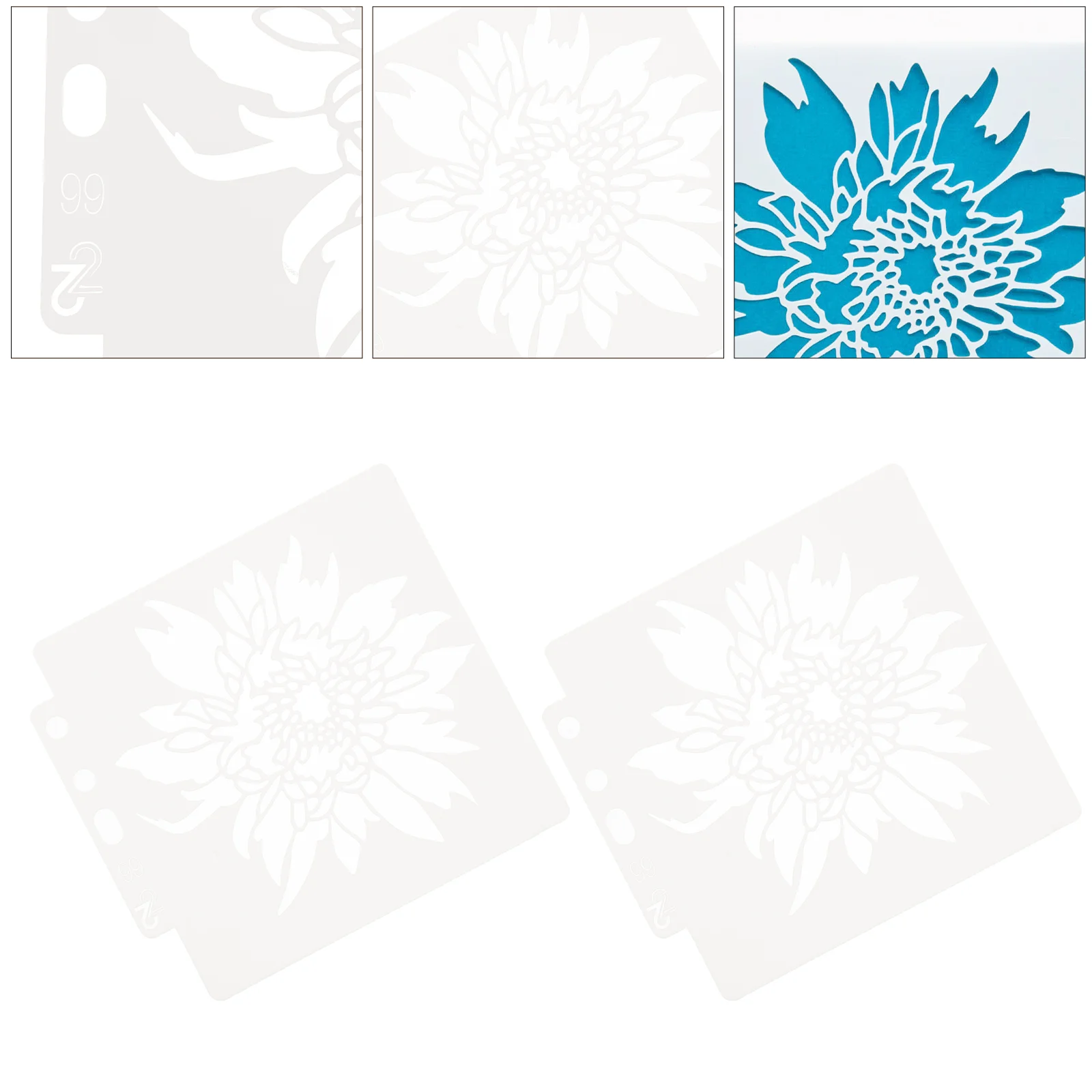 

10 Pcs Flower Painting Template Kids Drawing Molds Flowers Templates for Tool Craft Hollow