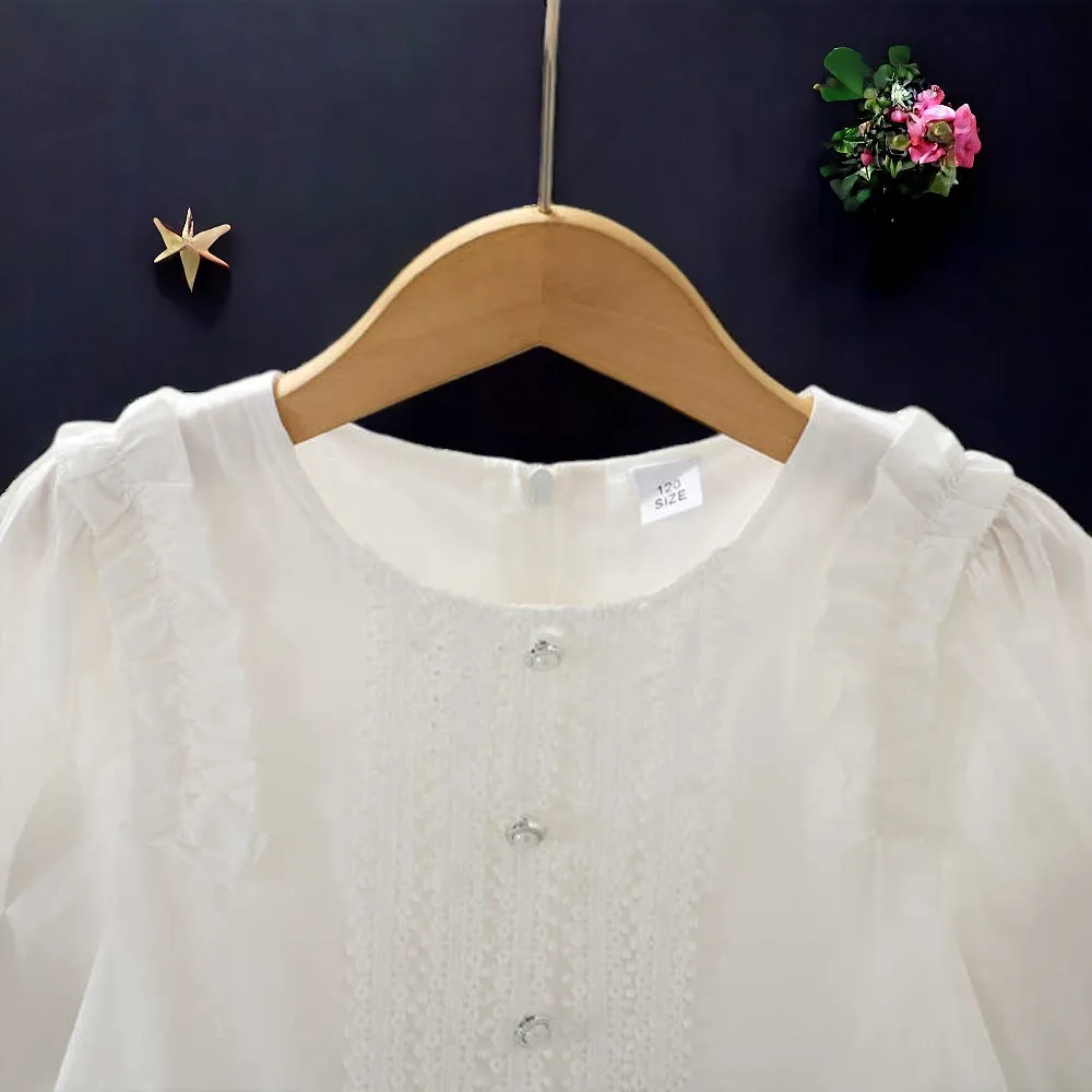 Girls outfits Maxi Princess Dresses for Kids White Dress Clothing Teenagers School Uniform Children Costumes 6 7 8 9 11 13 Years