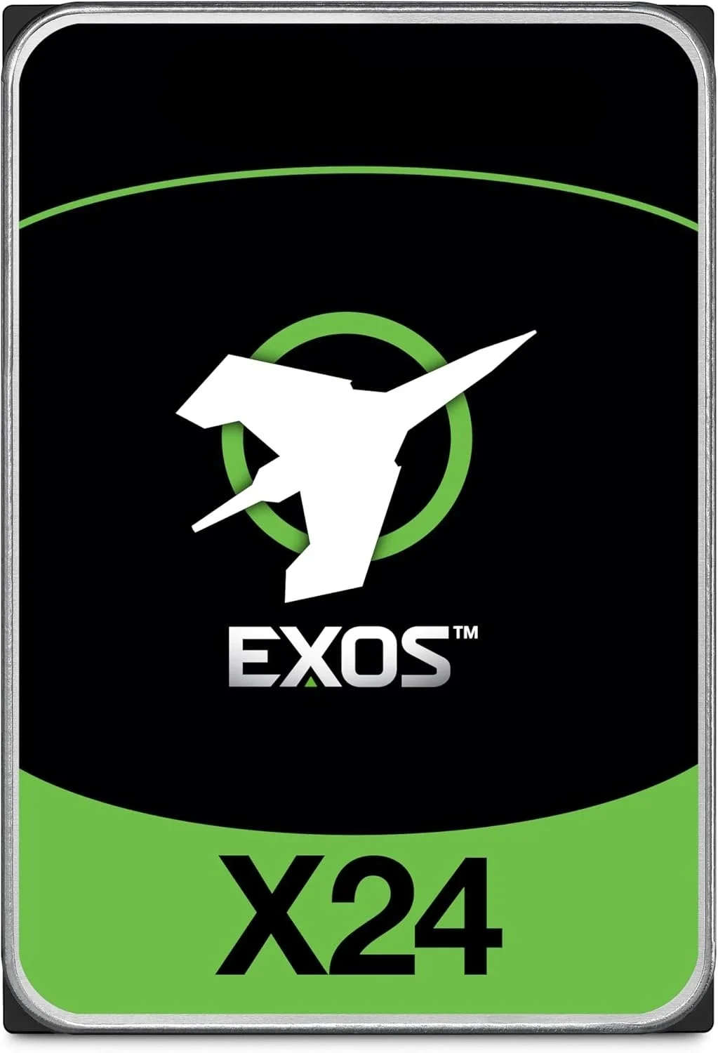 محرك الأقراص الصلبة الداخلي Exos X24 سعة 24 تيرابايت للمؤسسات - 6 جيجابايت/ثانية SATA 7200 دورة في الدقيقة 2.5 متر MTBF (ST24000NM002H)