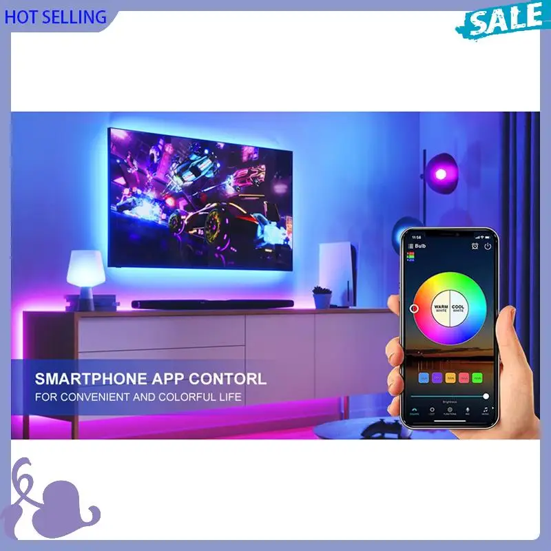 

ABVB-гибкая светодиодная лента RGB длиной 5 м и 44-клавишным пультом дистанционного управления для дома, рождественских праздников