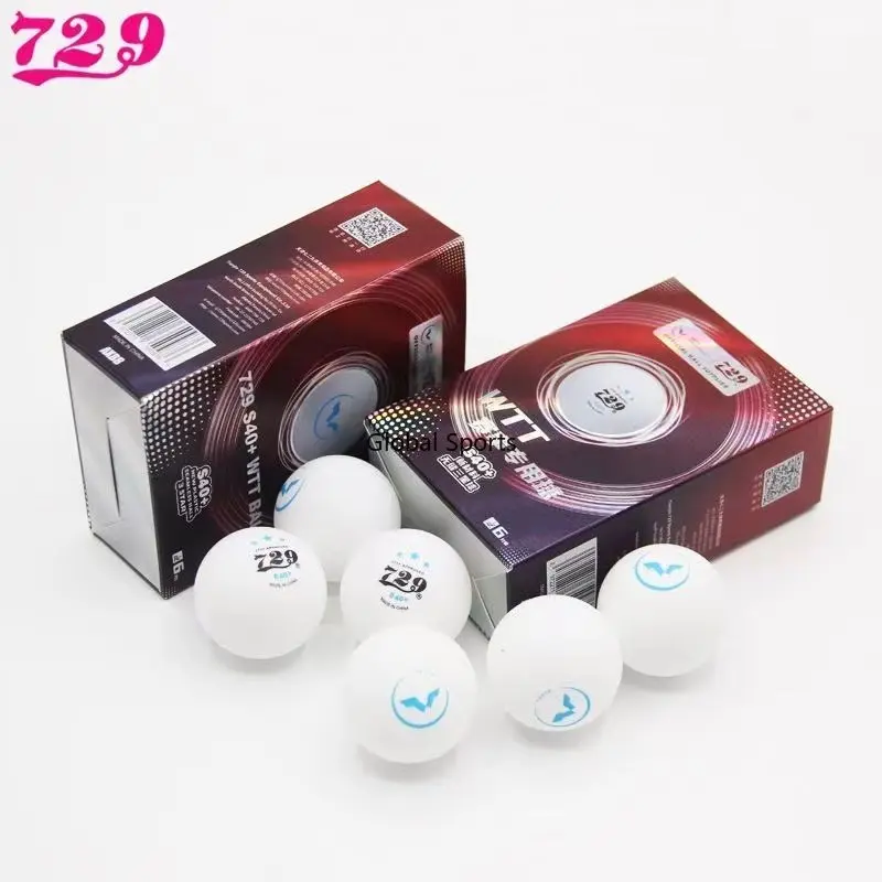 Original 729 Friendship 3stars White Balls 40+ New Materials Plastic Seamless Ping Pong Balls Special ball for WTT competition