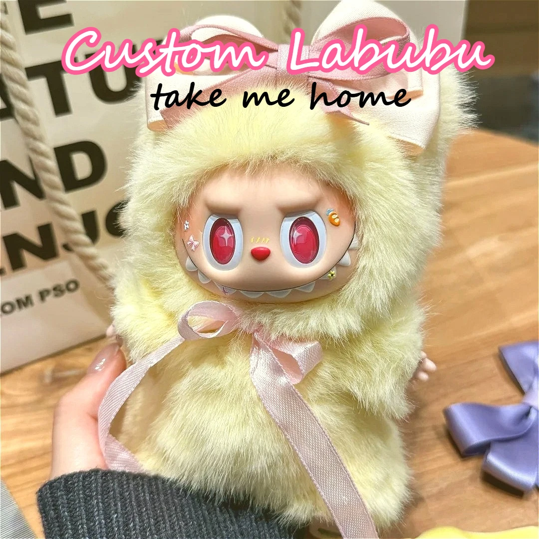 

Zimomo Labubu Cute Fluffy Yellow Sweetheart Blind Box Customized Mystery Box Decorative Beauty Girl Toy Collection Gift