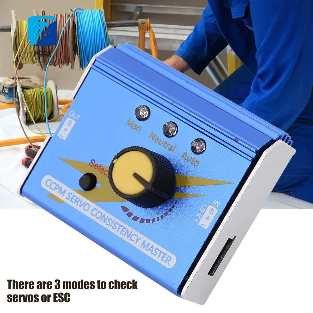 A55F-Power Servo Tester 3CH ESC Multi CCPM Consistency Master Checker For RC Planes, Helicopters & Cars